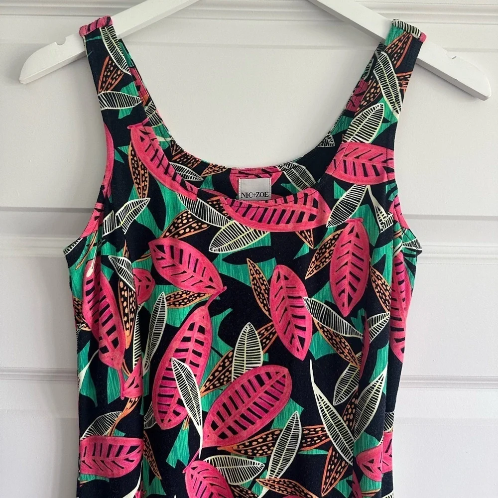 NIC+ZOE Colorful Canopy Sleeveless Dress